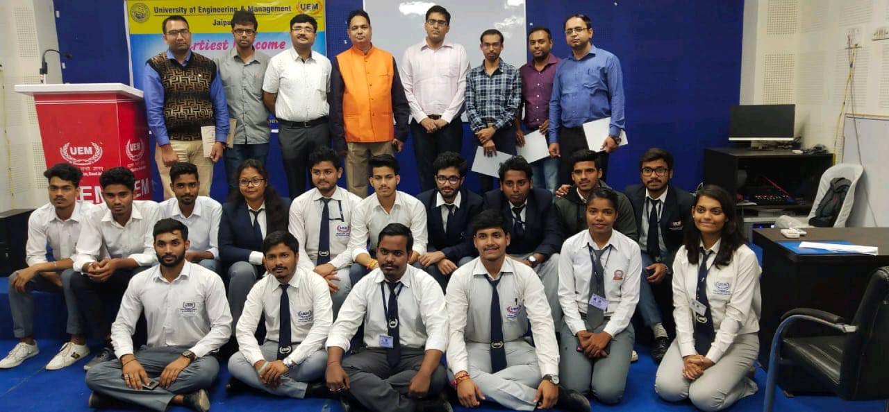 The inauguration of the student chapter of the IEI at UEM Jaipur IEM